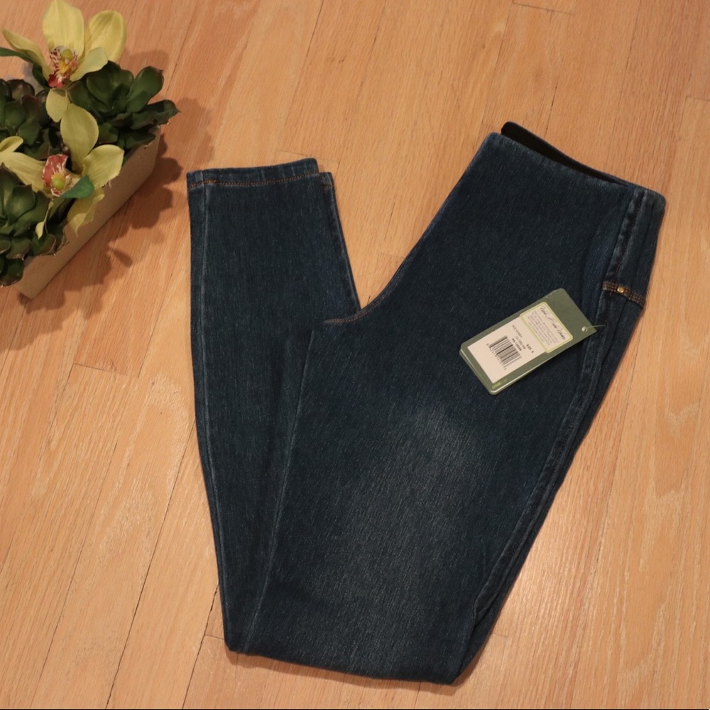 Lysse High Waist Denim Skinny Leggings- Size Small